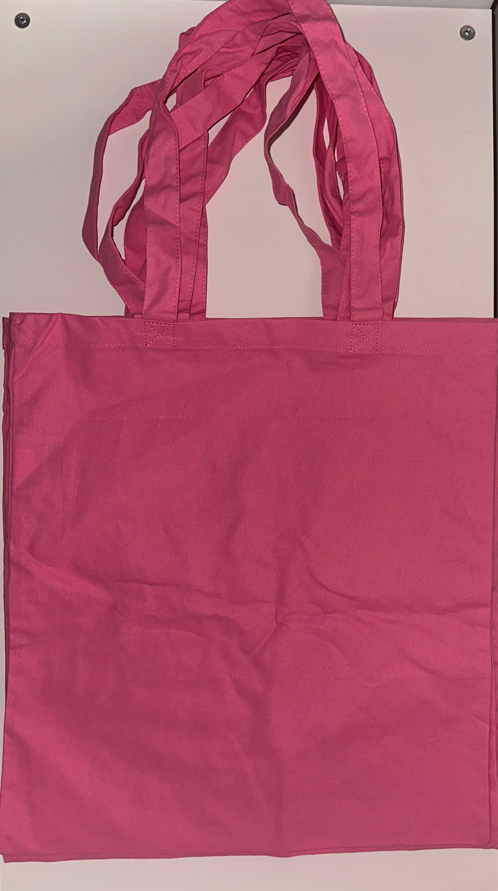 Pink 6oz Canvas Tote Bag