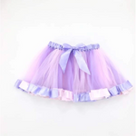 Pink and Purple Ribbon Trim Overlay Birthday Tutu