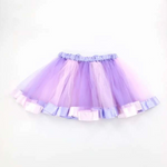 Pink and Purple Ribbon Trim Overlay Birthday Tutu