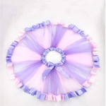 Pink and Purple Ribbon Trim Overlay Birthday Tutu