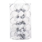 Clear Plastic Ball Ornament (5 Pack)