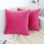 Dark Hot Pink Velvet Pillow Cover 18x 18