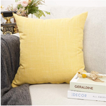 Yellow Linen Pillow Cover 18 x 18