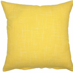 Yellow Linen Pillow Cover 18 x 18