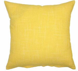 Yellow Linen Pillow Cover 18 x 18