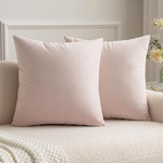 Light Pink Velvet Pillow Cover 18x 18