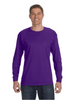 Gildan G540 Adult Heavy Cotton™ Long Sleeve PurpleT-Shirt