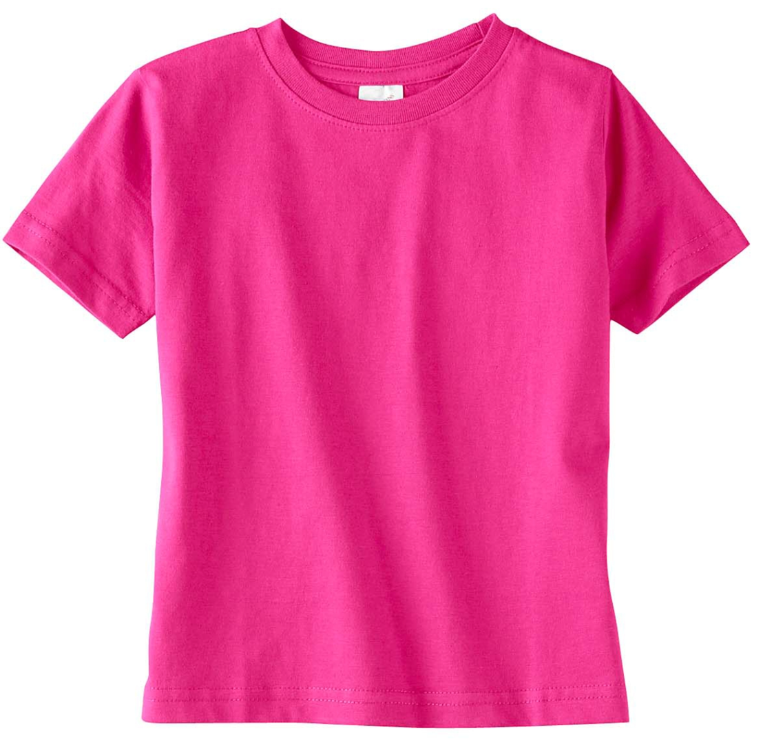 Rabbit Skins 3321 Toddler 4.5 oz. Fine Jersey Pink T-Shirt