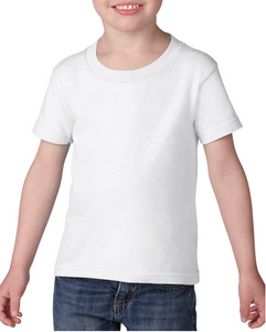 Gildan G510P Heavy Cotton™ Toddler 5.3 oz.  White T-Shirt