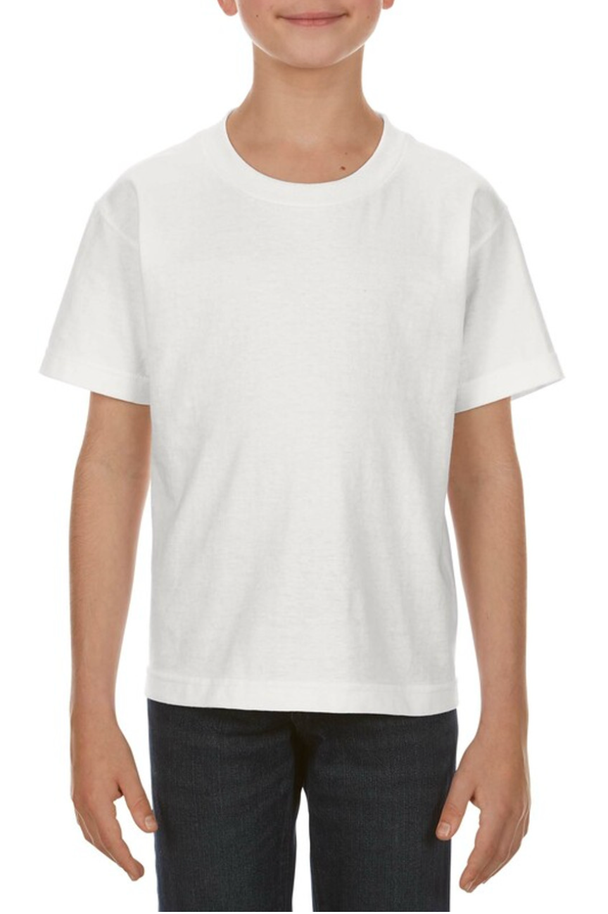 Alstyle Youth White T-Shirt - 3381